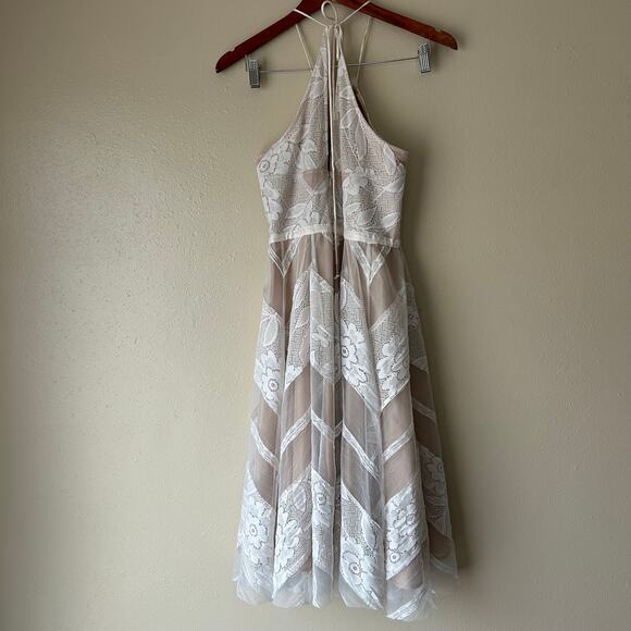 Tracy Reese White Lace Halter Dress Size 8 - Picture 6 of 9